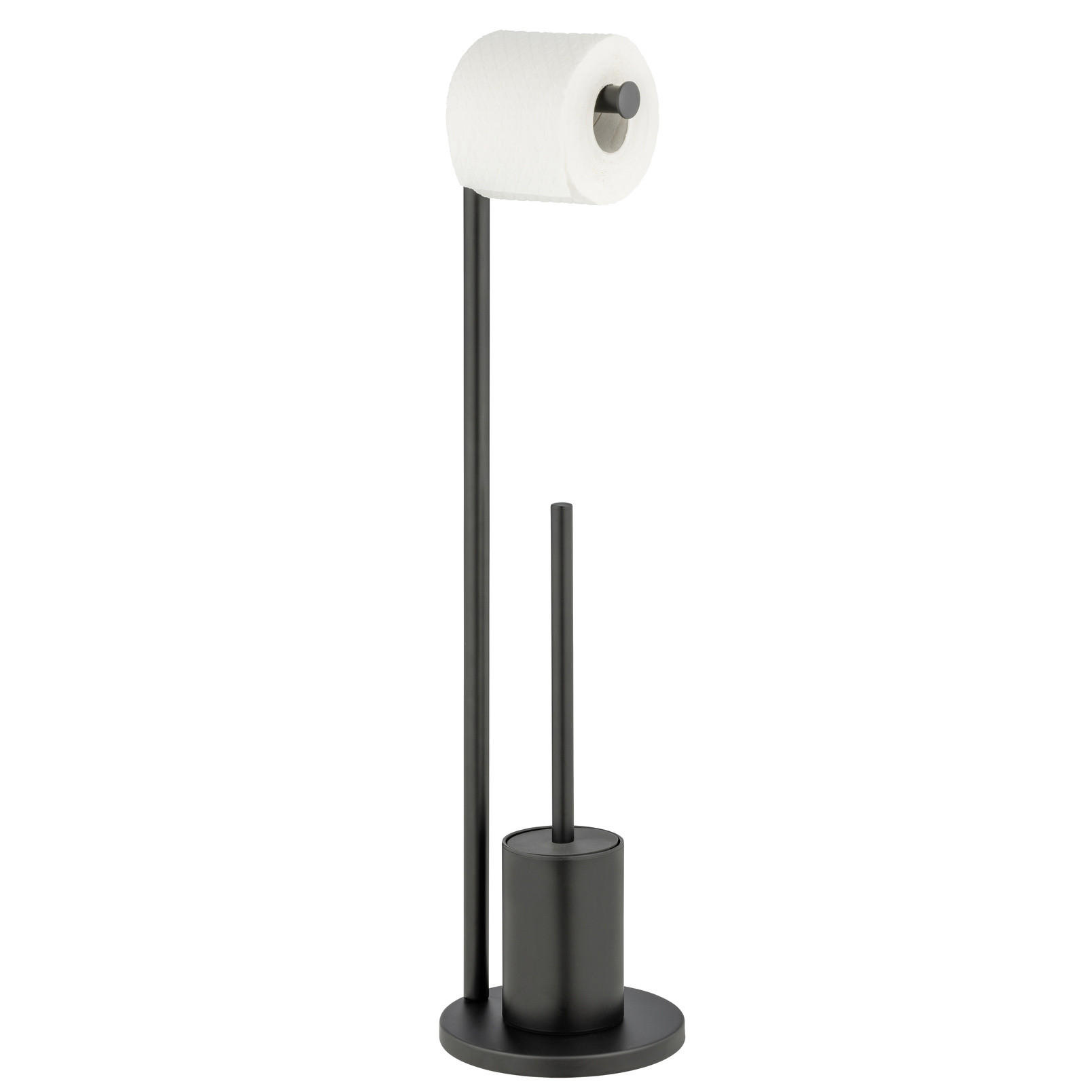 Wenko Toilettenpapier- Schwarz 18x69.5x18 cm