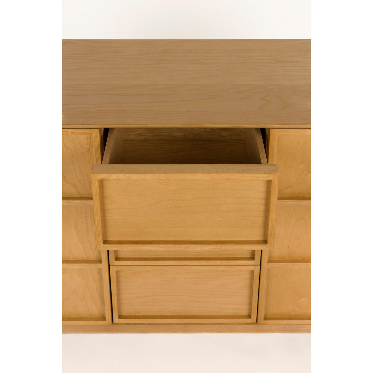 SIDEBOARD Raster Hoch Natur - Naturfarben, Holzwerkstoff (120/70/45cm) - Zuiver