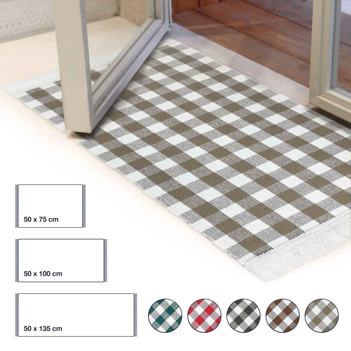 KÜCHENTEPPICH MATRIX - Rot, Textil (50/75cm) - WohnDirect