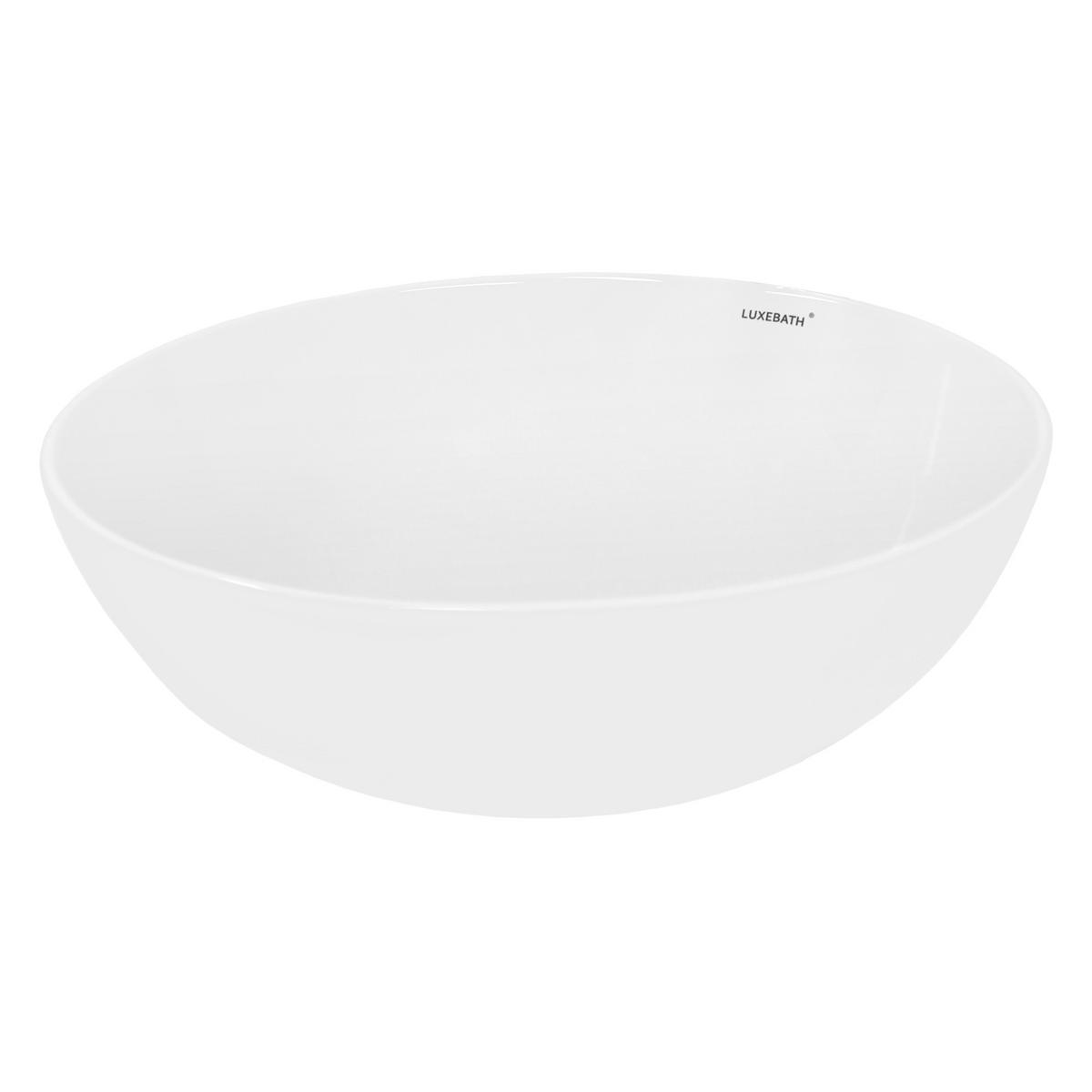 WASCHBECKEN - Weiß, Keramik (39.5/14.5/39.5cm) - LuxeBath