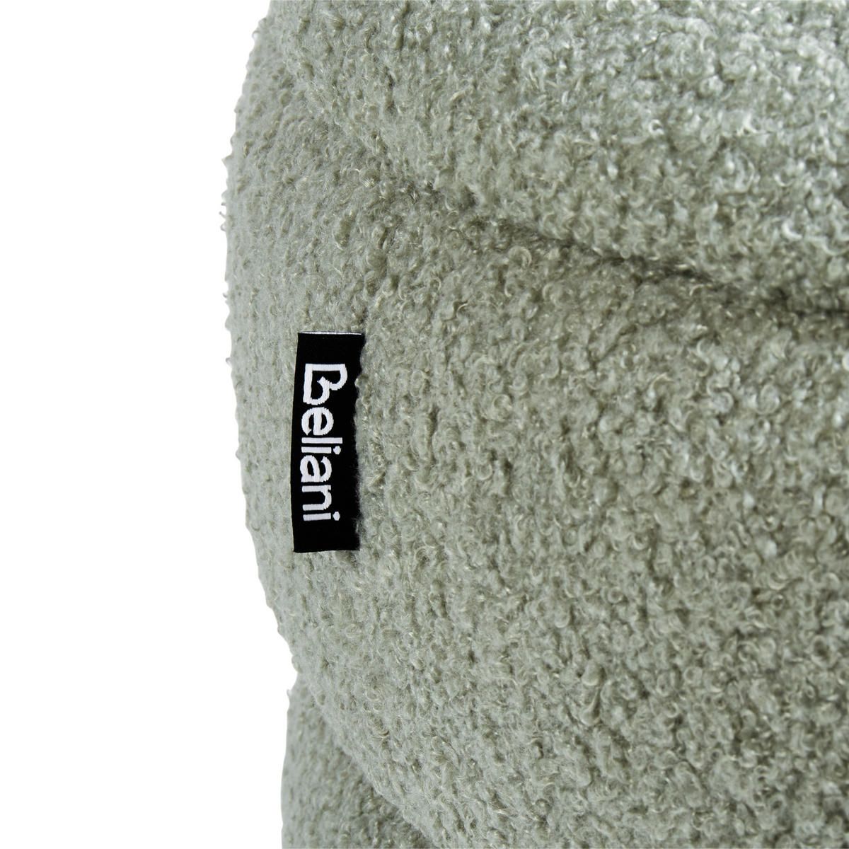 HOCKER Grün Okaton - Braun/Grün, Textil (44/48/44cm) - Beliani