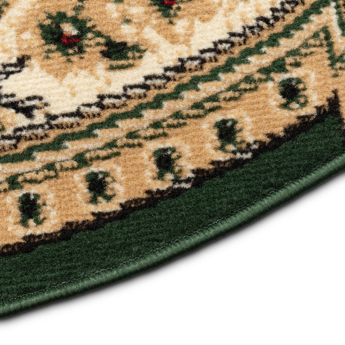 TEPPICH ATLAS oval grün floral 160/220 cm - Grün, Textil (160/220cm) - Tapiso