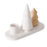 KERZENHALTER Nevia - Weiß, Keramik (5/9/13cm) - Boltze Home