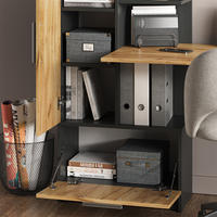 SCHREIBTISCH Tomy Anthrazit/Goldkraft Eiche 150 x 59 cm - Honigeiche/Anthrazit, Holzwerkstoff (59/150/120cm) - Vicco