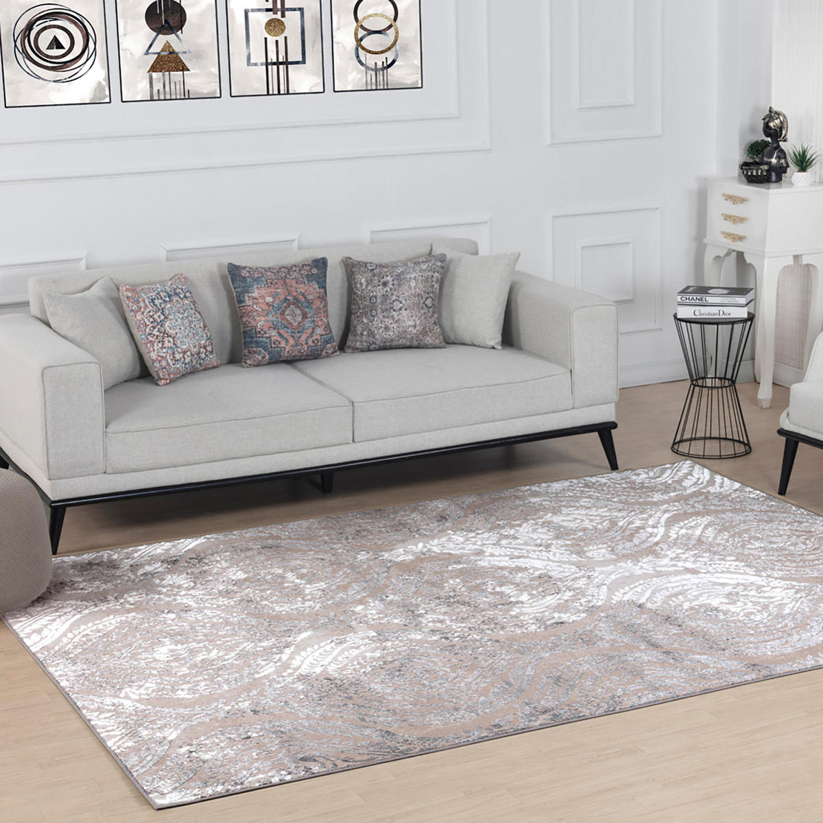 VINTAGE-TEPPICH 120x170 cm Beige - Beige, Naturmaterialien/Textil (120/170cm) - LIVABLISS
