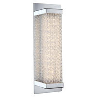 LED WANDLEUCHTE Adriana Chrom Silber - Silberfarben, Glas (8/10/27cm) - Globo Lighting