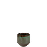 BLUMENTOPF ALINE - Töpferei - Grün - S - Ø 20 cm - Grün, Keramik (20/20cm) - J-Line