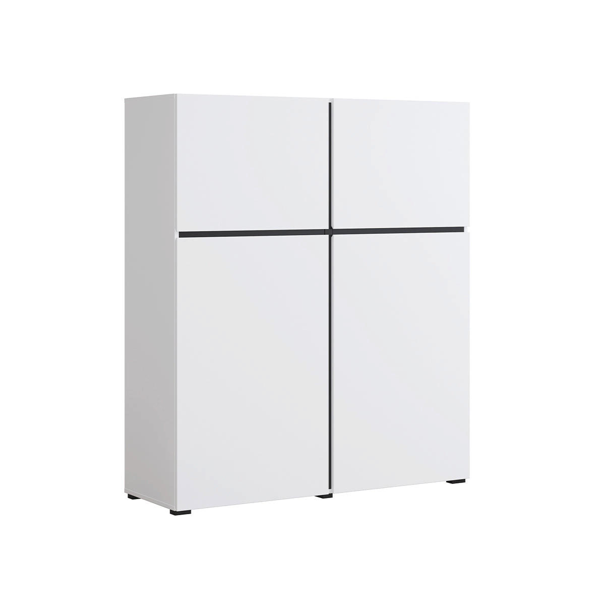 SIDEBOARD Lilia Weiß - Weiß, Holzwerkstoff (119/139/40cm) - Petits-meubles