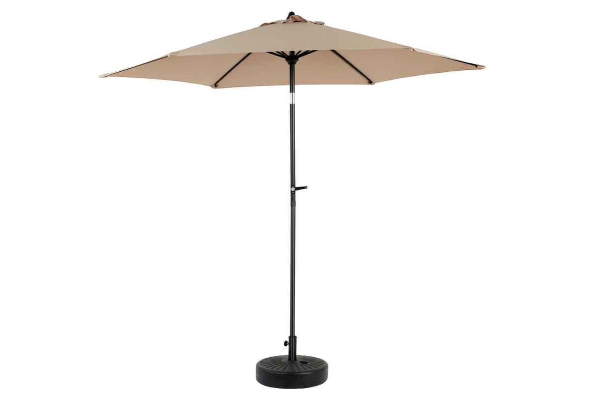 SONNENSCHIRM Doppel Rechteck khaki - Beige, Metall (264/264cm) - ComfortXL