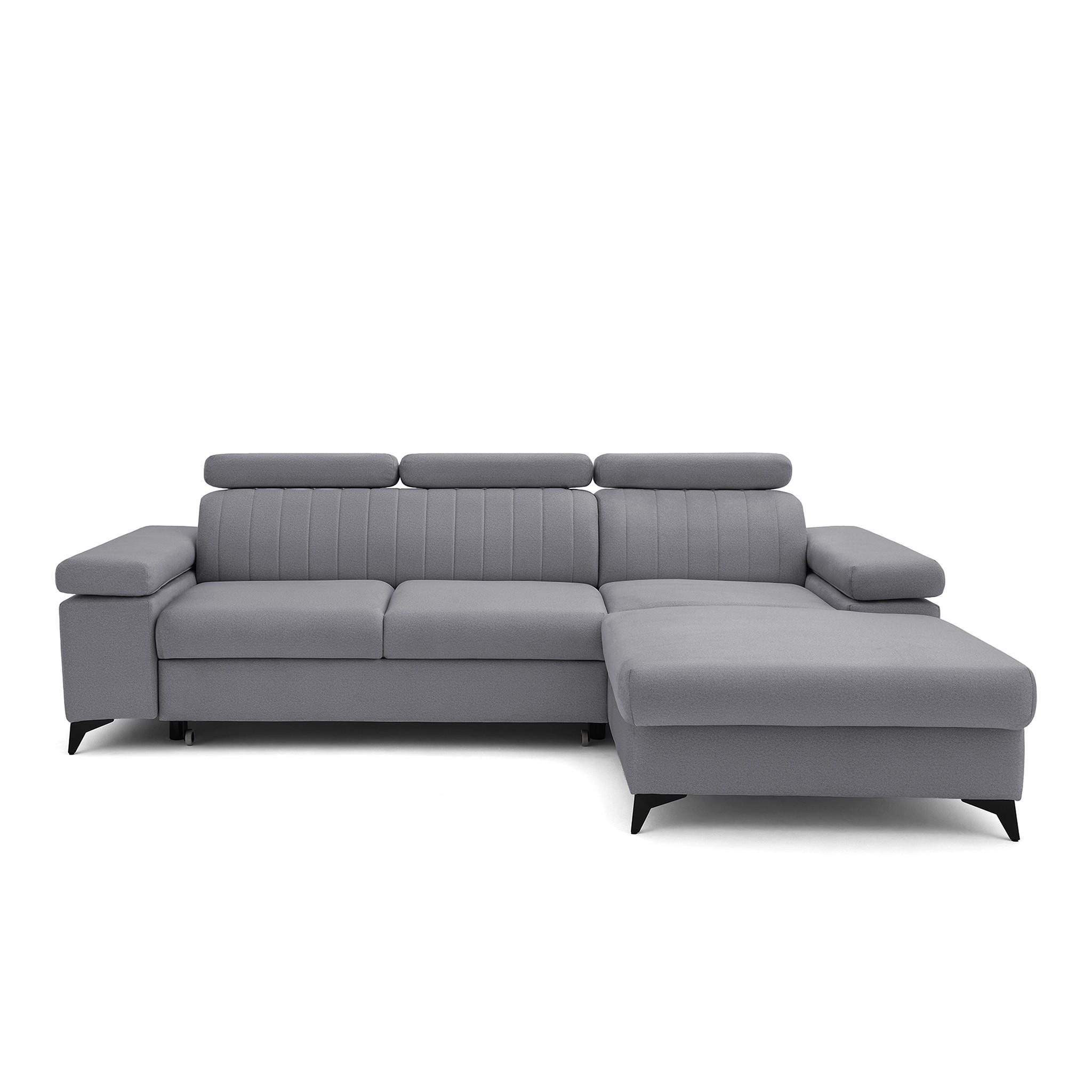 Muffo Ecksofa Dunkelgrau 257x176 cm