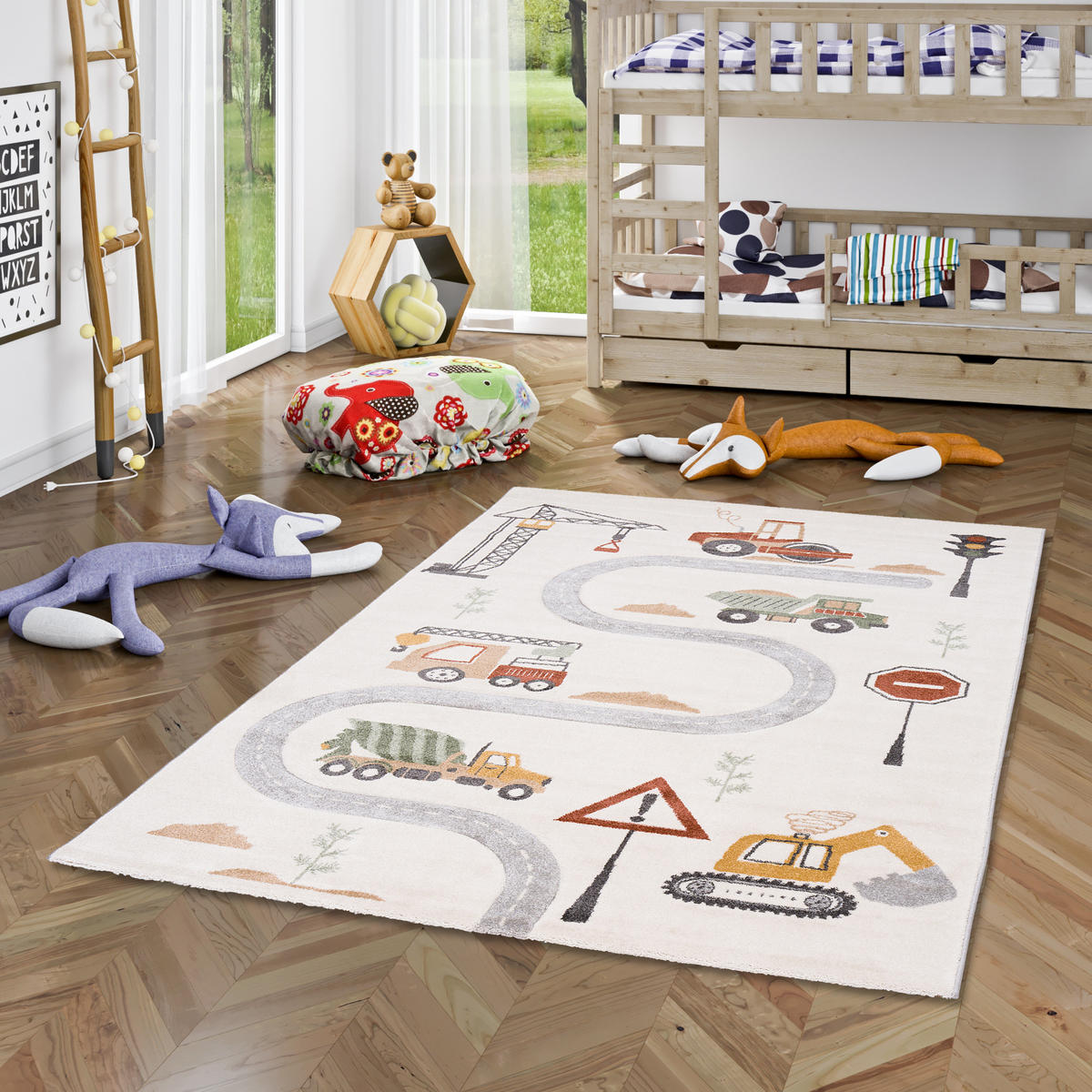 KINDER TEPPICH MAUI KIDS BAUSTELLE - Multicolor, Textil (200/290cm) - Pergamon