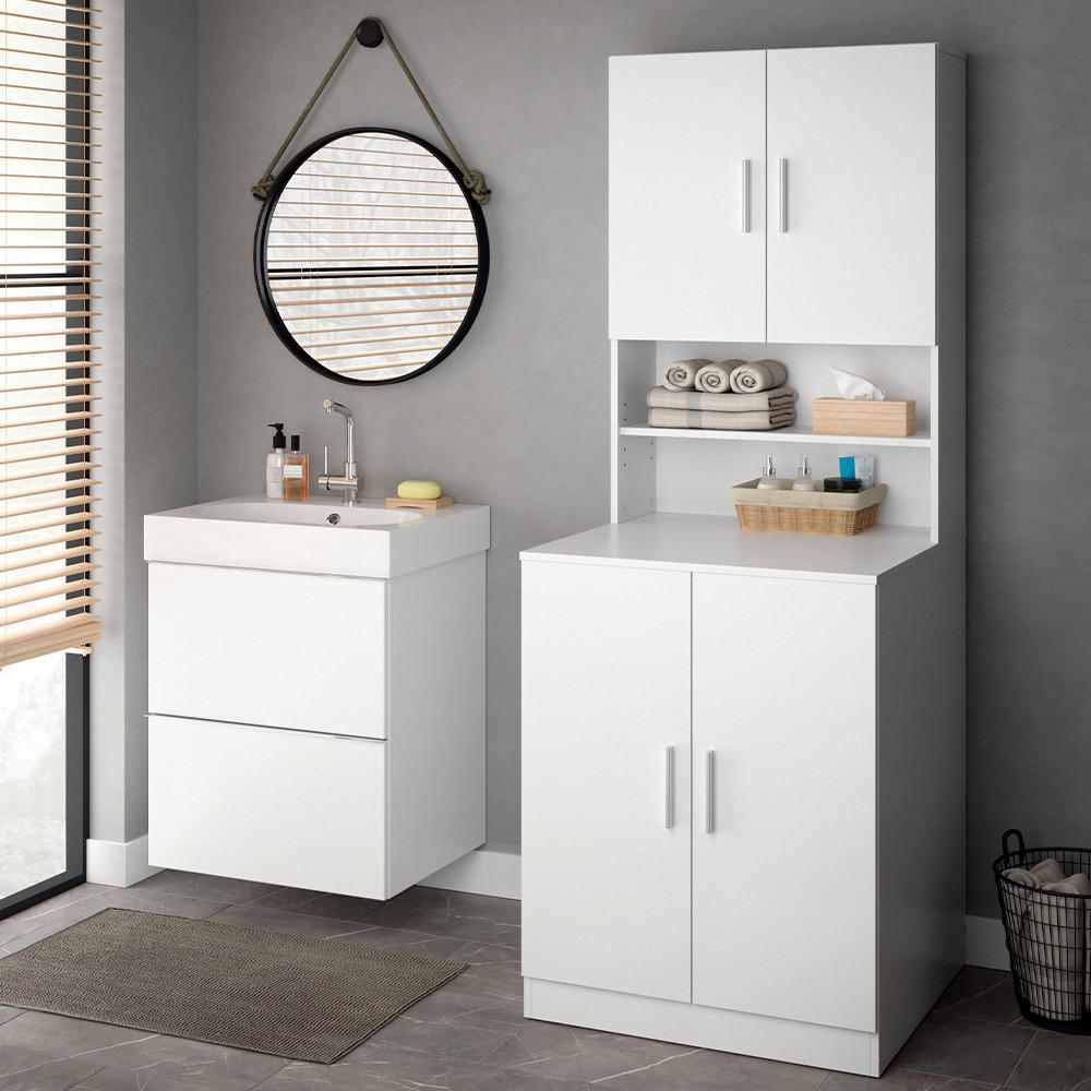 WASCHMASCHINENSCHRANK Liana Weiß 70.5 x 190.5 cm - Weiß, Holzwerkstoff (70.5/190.5/70cm) - Vicco