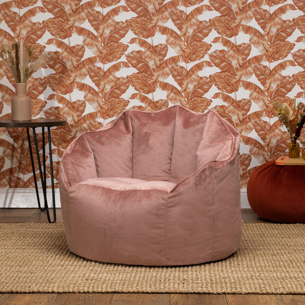 SITZSACK-SESSEL Sirena - Pink, Textil (77/64/74cm) - icon