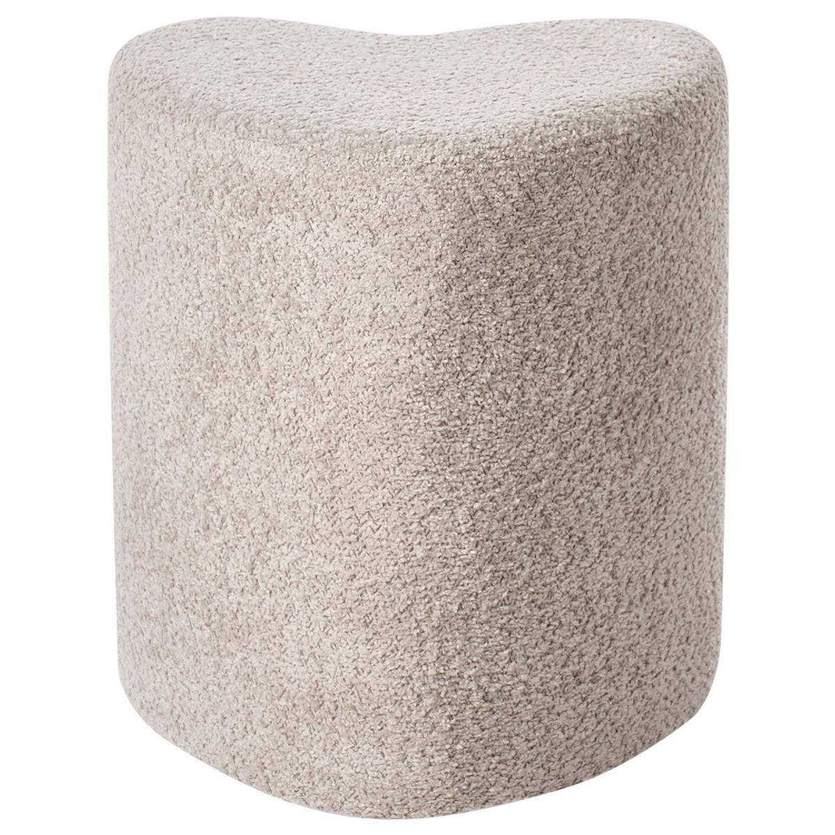 POUF Hellbraun Scotia - Hellbraun, Textil (40/44/33cm) - Beliani