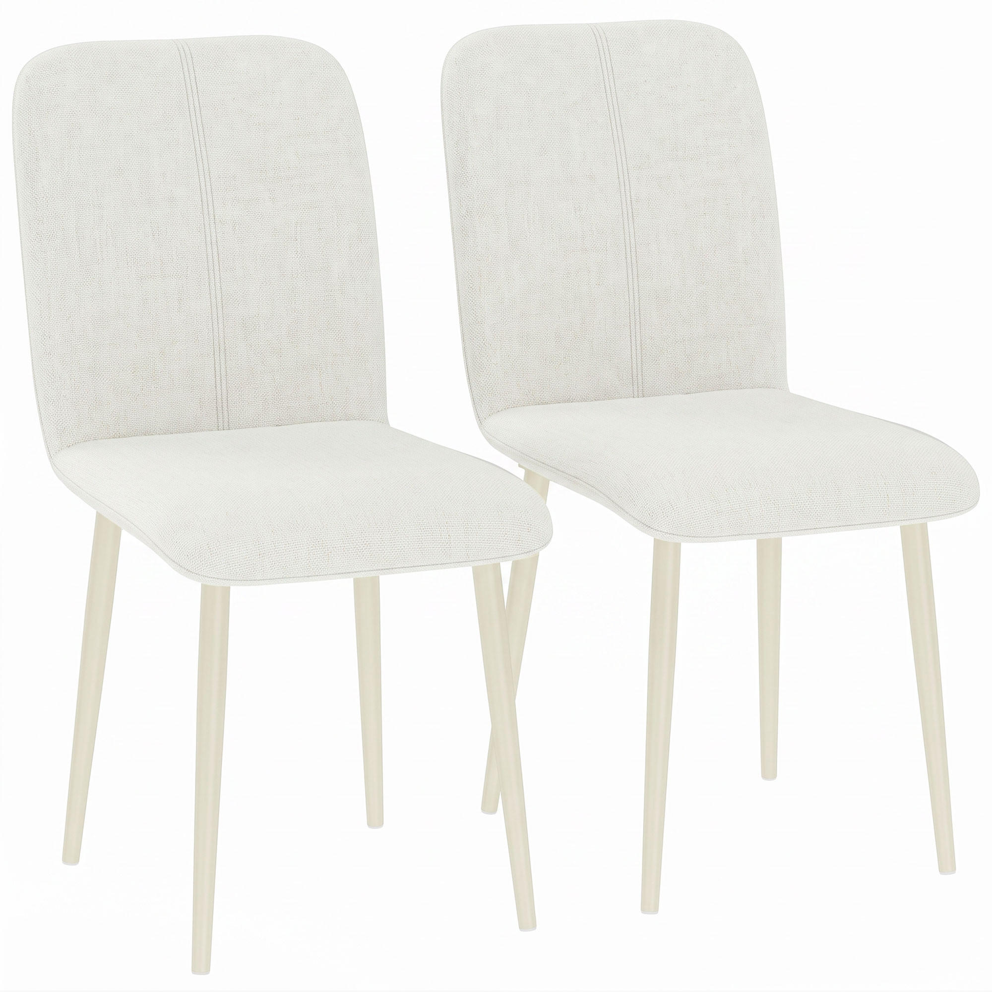 Homcom Esszimmerstühle Creme 57x85x42 cm
