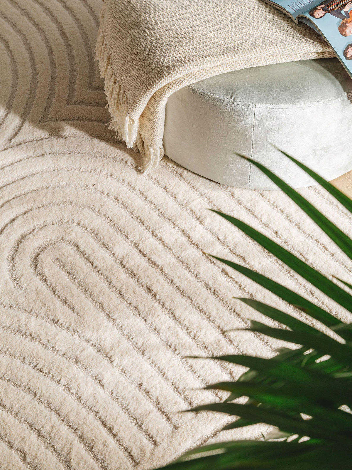 TEPPICH Eve Cream/Beige 160x230 cm - Creme, Textil (160/230cm) - benuta Nest