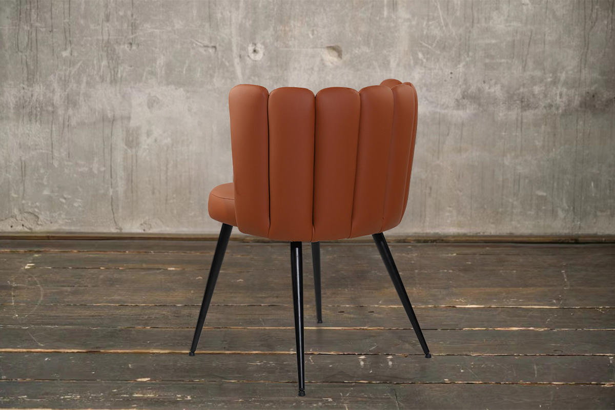 ESSZIMMERSTUHL JADA Braun Kunstleder - Dunkelbraun/Braun, Textil (59/79/55cm) - KAWOLA