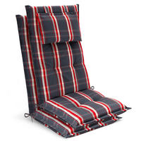 HOCHLEHNER Highlux HL 120x52x7cm Grau-Rot-Kariert (2tlg) - Rot, Textil (52/120cm) - Beautissu 