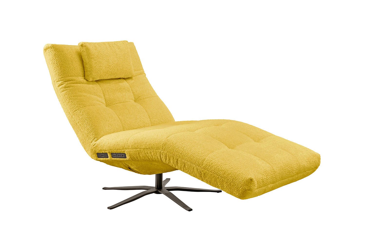 Kawola Relaxliege Gelb 82x115x156 cm