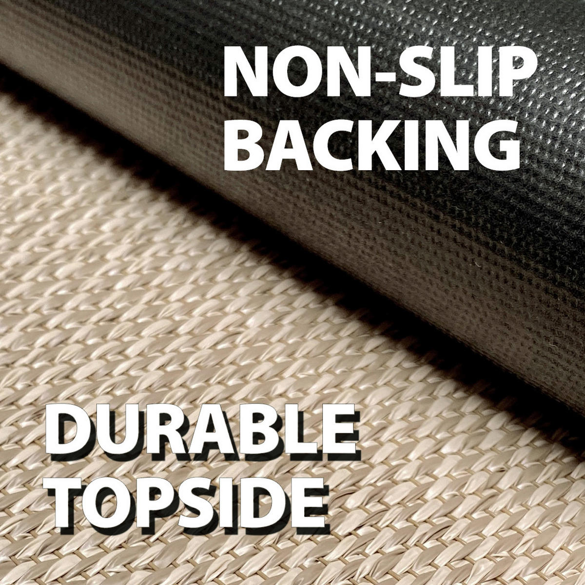 VINYL-LÄUFER, Teppichläufer, strapazierfähig, Premium-Qualität, Beige 80X600 cm - Beige, Kunststoff (80/600cm) - STORESDECO