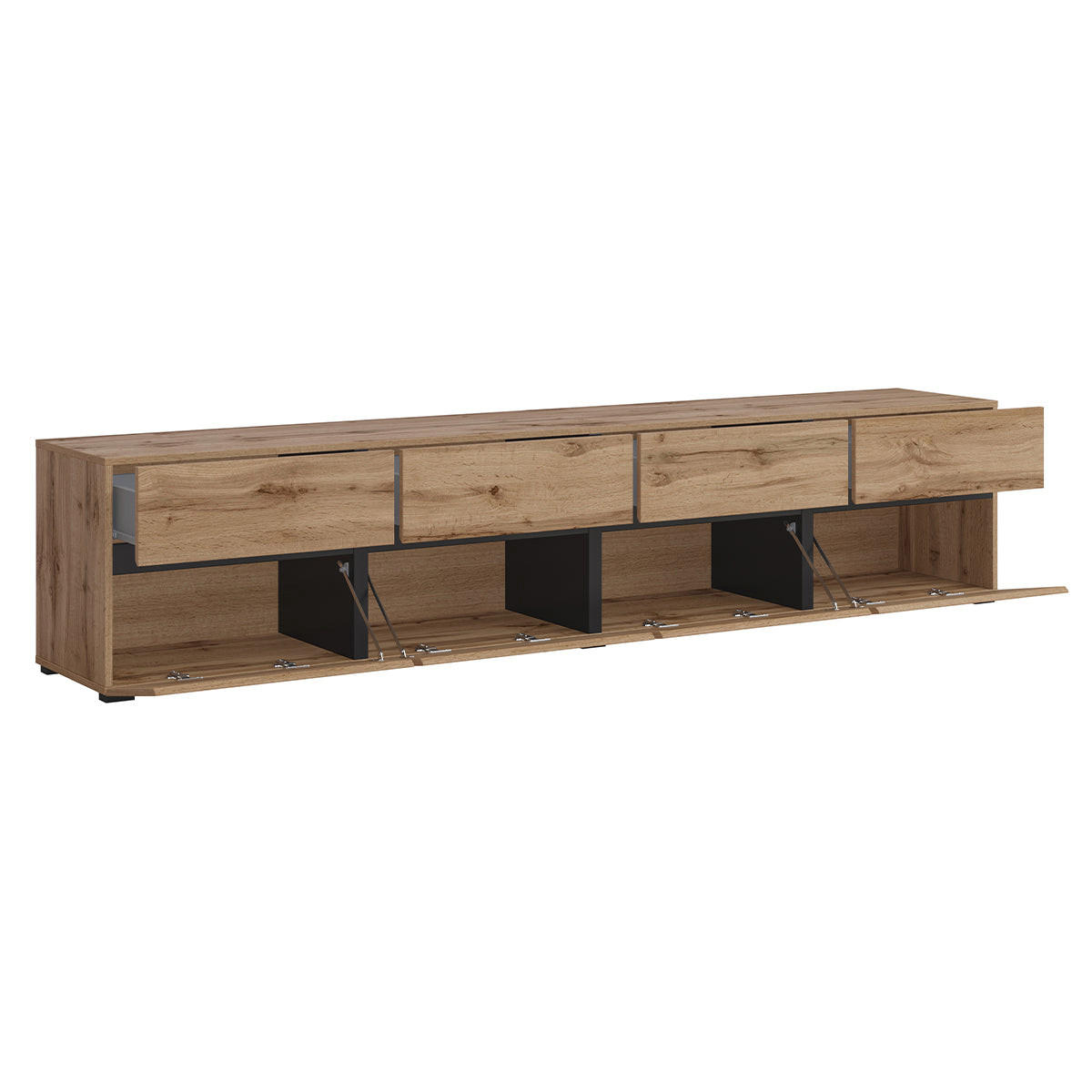 TV STOLÍK Lilia Drevo - hnedá, kompozitné drevo (225/48/40cm) - Petits-meubles