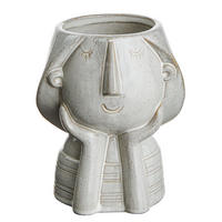 BLUMENÜBERTOPF (4er Set) Rebecca - Beige, Keramik (13cm) - Butlers