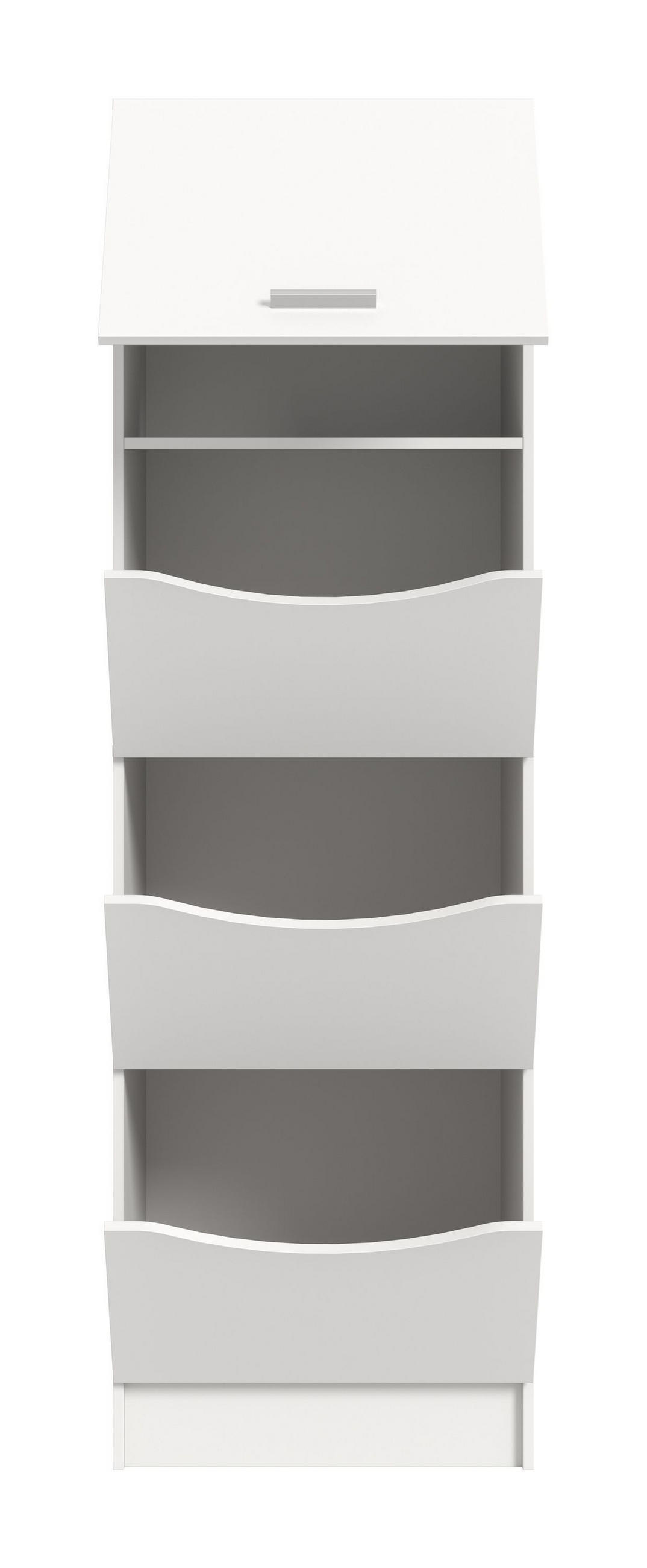 WÄSCHESCHRANK Mixx (B/H/T: ca. 60/195/68 cm) in Weiß/weiß - Weiß, Holzwerkstoff (60/195/68cm)