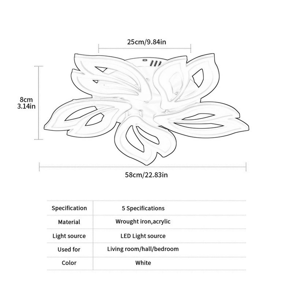 LED-DECKENLEUCHTE 58/8 cm - Weiß, Kunststoff (58/58/8cm) - Coonoor