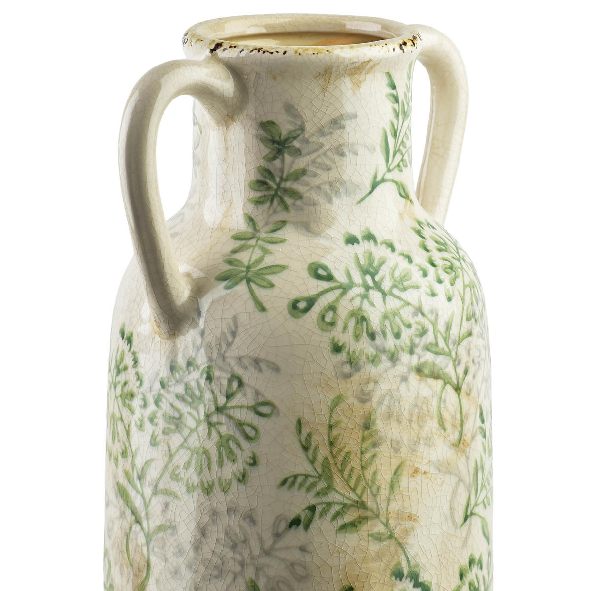 VASE Crockett Weiß Keramik - Grün, Keramik (50cm) - Mondex