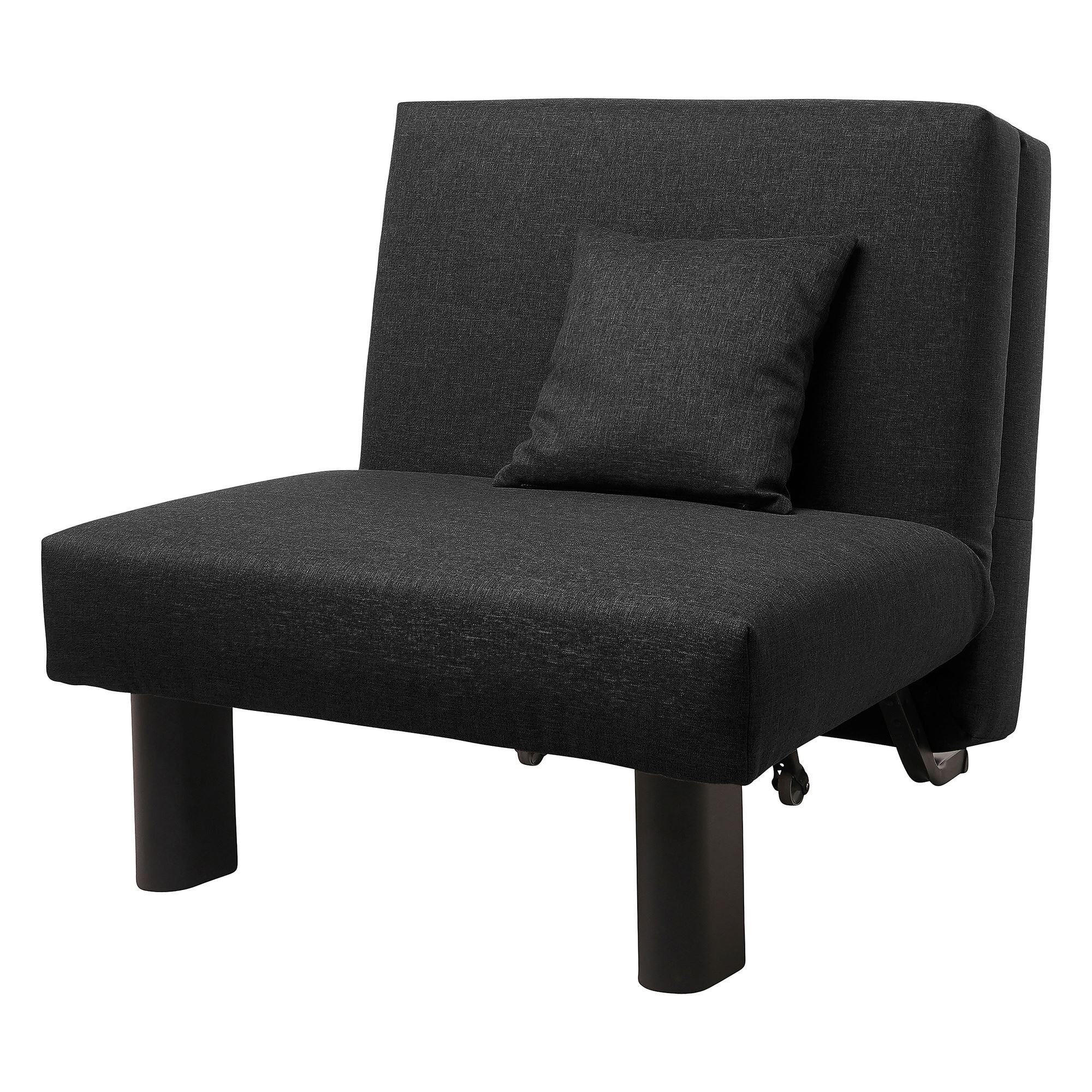 FALTSESSEL Kalomira Bezug Flachgewebe Metall schwarz / schwarz - Schwarz, Kunststoff (100/85/85cm) - 58aufmkessel