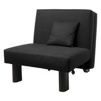 FALTSESSEL Kalomira Bezug Flachgewebe Metall schwarz / schwarz - Schwarz, Kunststoff (100/85/85cm) - 58aufmkessel