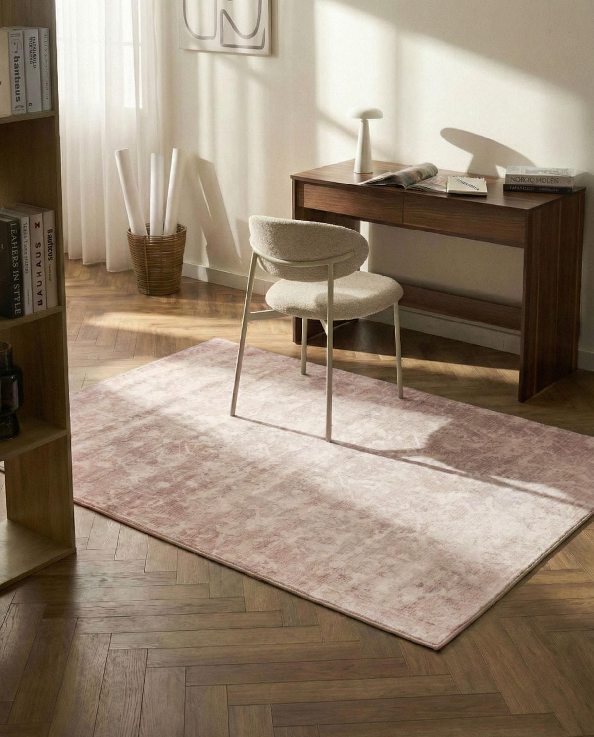KOBEREC Béžový 140/200 cm Tarsus - béžová, textil (140/200cm) - Beliani