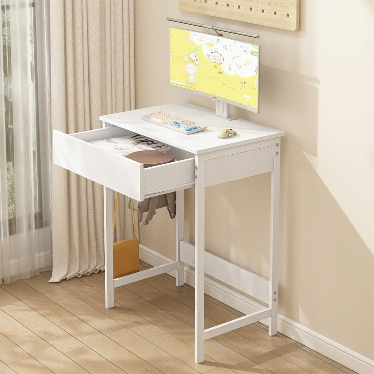 SCHREIBTISCH, weiß 60/40/70 cm - Weiß, Holzwerkstoff (40/60/70cm)