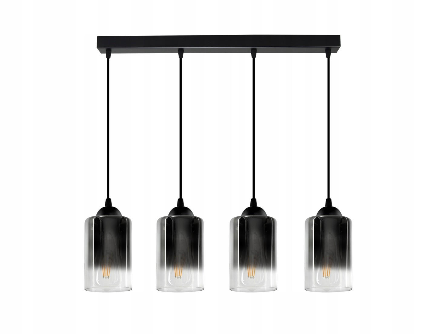 PENDELLEUCHTE GRAF - Transparent/Anthrazit, Glas/Metall (10/70/80cm) - kiki design