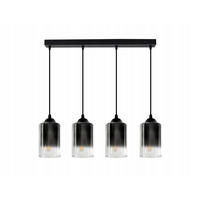 PENDELLEUCHTE GRAF - Transparent/Anthrazit, Glas/Metall (10/70/80cm) - kiki design