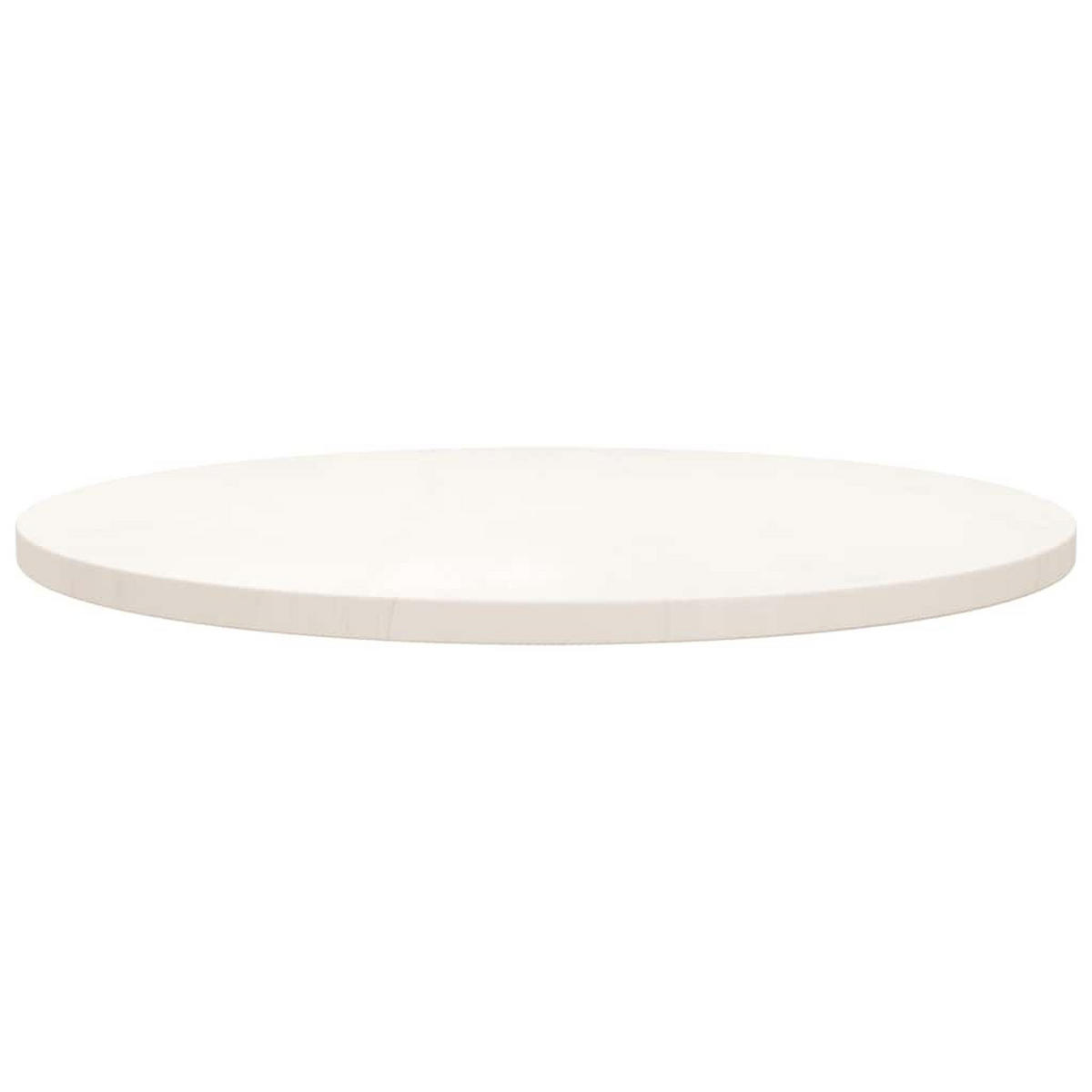 TISCHPLATTE Rund Weiss Ø70/3 Cm Massivholz Kiefer - Weiß, Holz (70/70/3cm) - vidaXL
