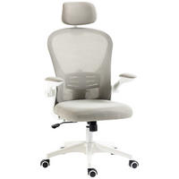 BÜROSTUHL, Grau, Polyester, Kunststoff - Grau, Kunststoff (64/120/62cm) - Vinsetto