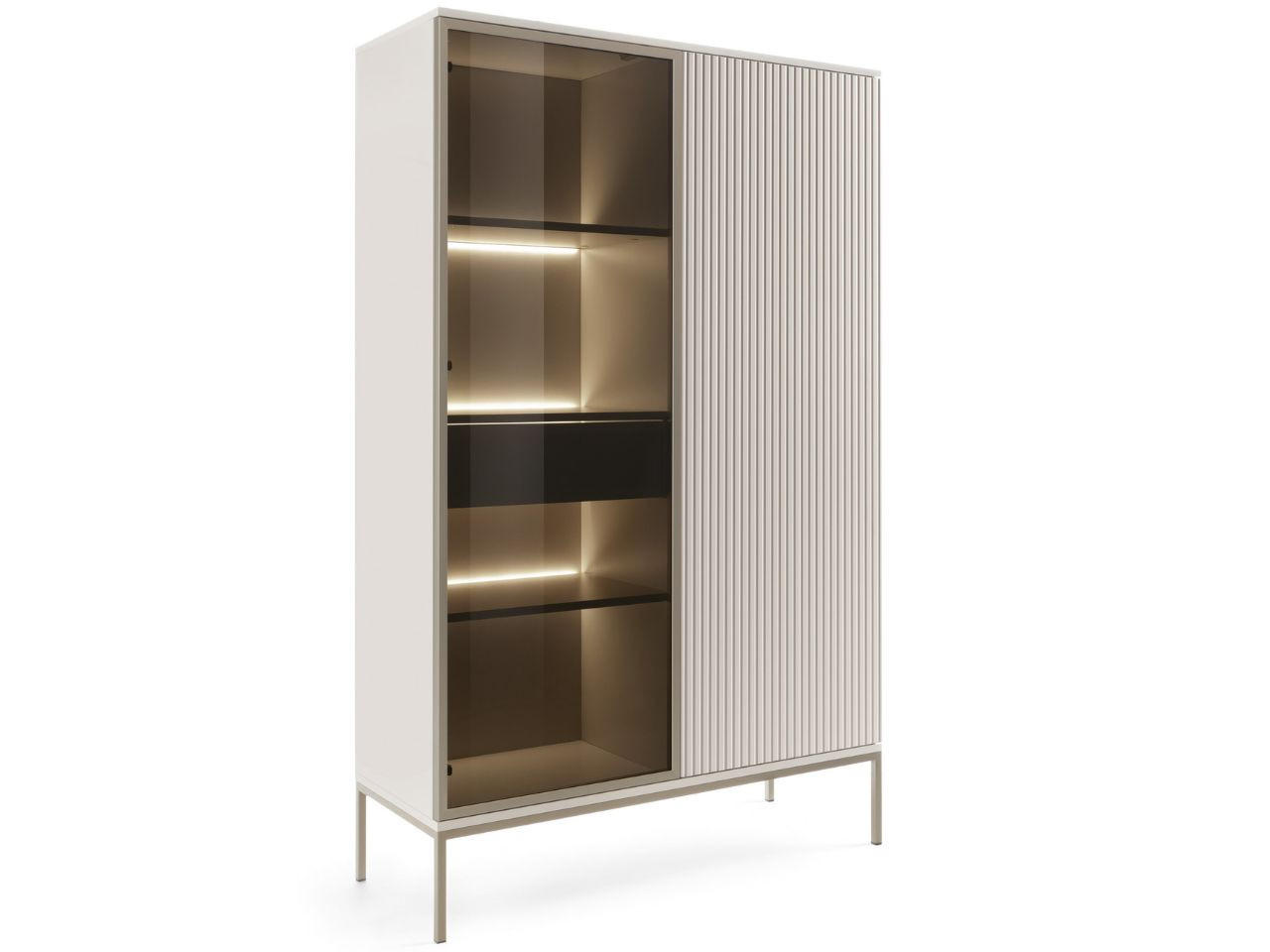 Graingold Vitrine Kaschmir 104x166x39 cm