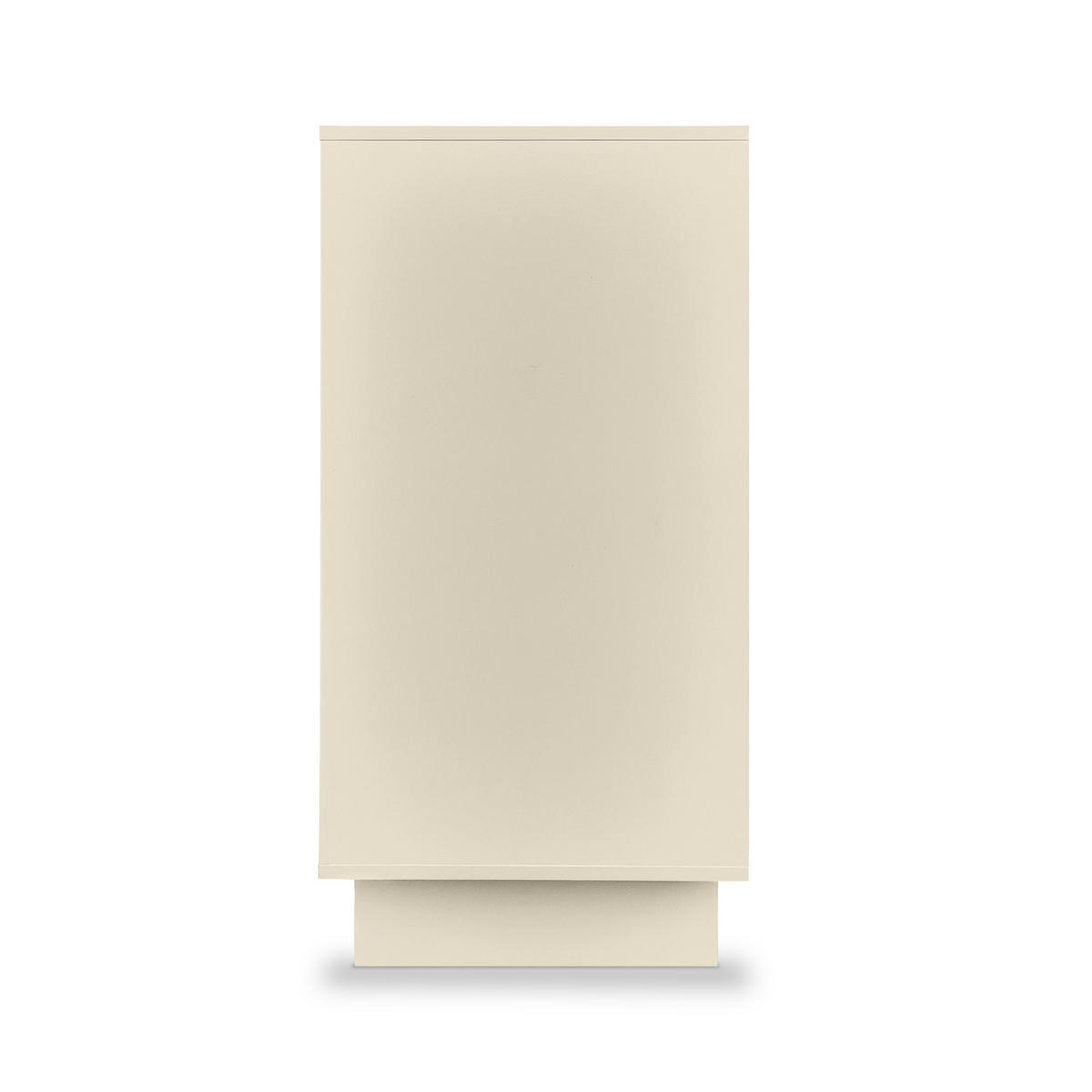 SIDEBOARD FLORA beige, 80 cm, 2 Türen, Melaminbeschichtung - Beige, Holzwerkstoff/Metall (80/95/40cm) - Sicaan