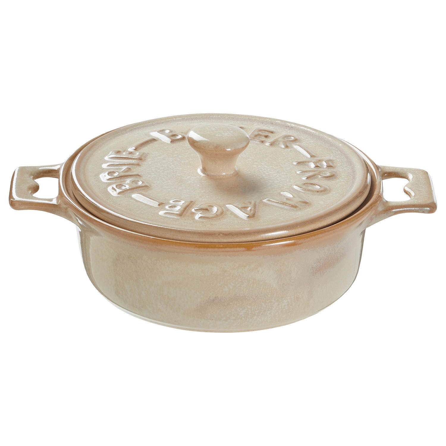 AUFLAUFFORM Portimao - Beige, Keramik (23/18/8cm) - BUTLERS