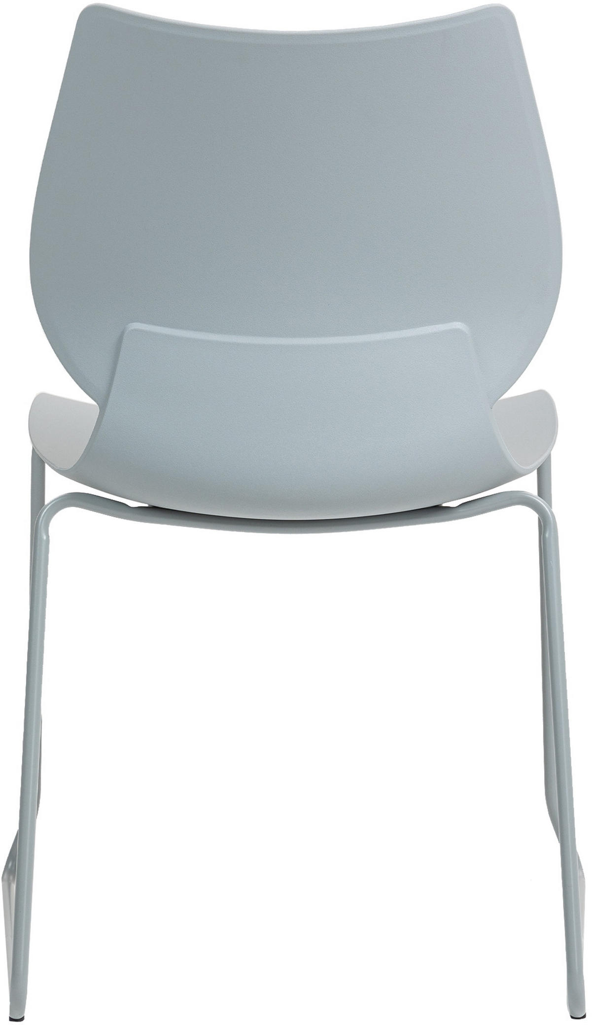 STUHL 2 Kunststoff Grau - Grau, Kunststoff/Metall (47/86/50cm) - CLP