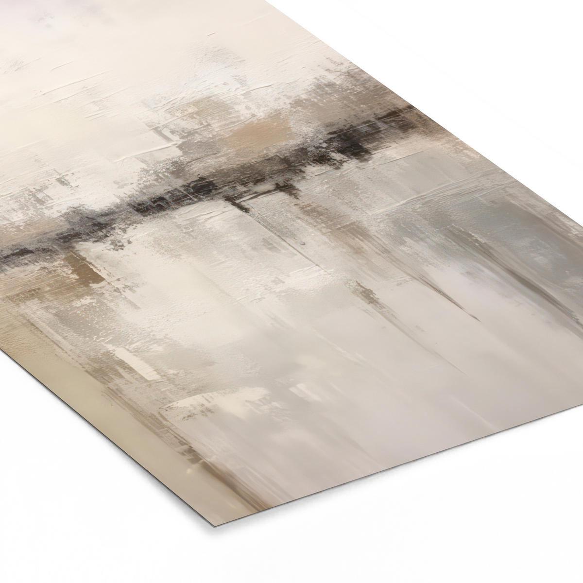 GERAHMTES BILD Moderne Kunst - Abstrakt - Beige 20x30 cm - Beige, Papier (20/30cm) - MuchoWow