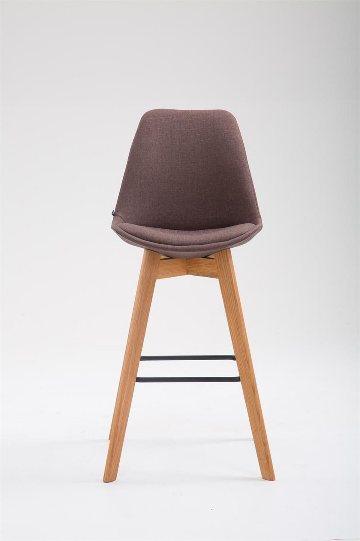 BARHOCKER Metz Massivholz 112x48x56 cm Natura braun - Braun, Textil (48/112/56cm) - furnicato