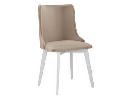 STUHL Monti 5, Holzfarbe: Weiß - Beige/Weiß, Holz (48/83/53cm) - MIRJAN24