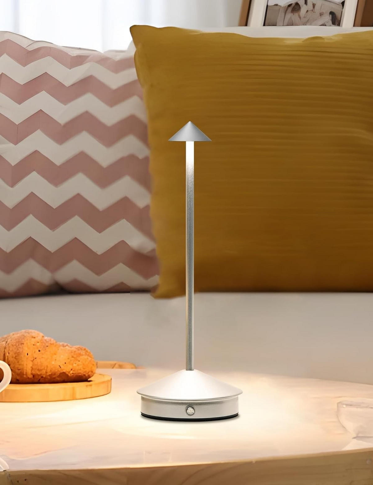 TISCHLEUCHTE USB LED Silber Druckdimmbar - Chromfarben, Metall (11/11/31cm) - Weltevree