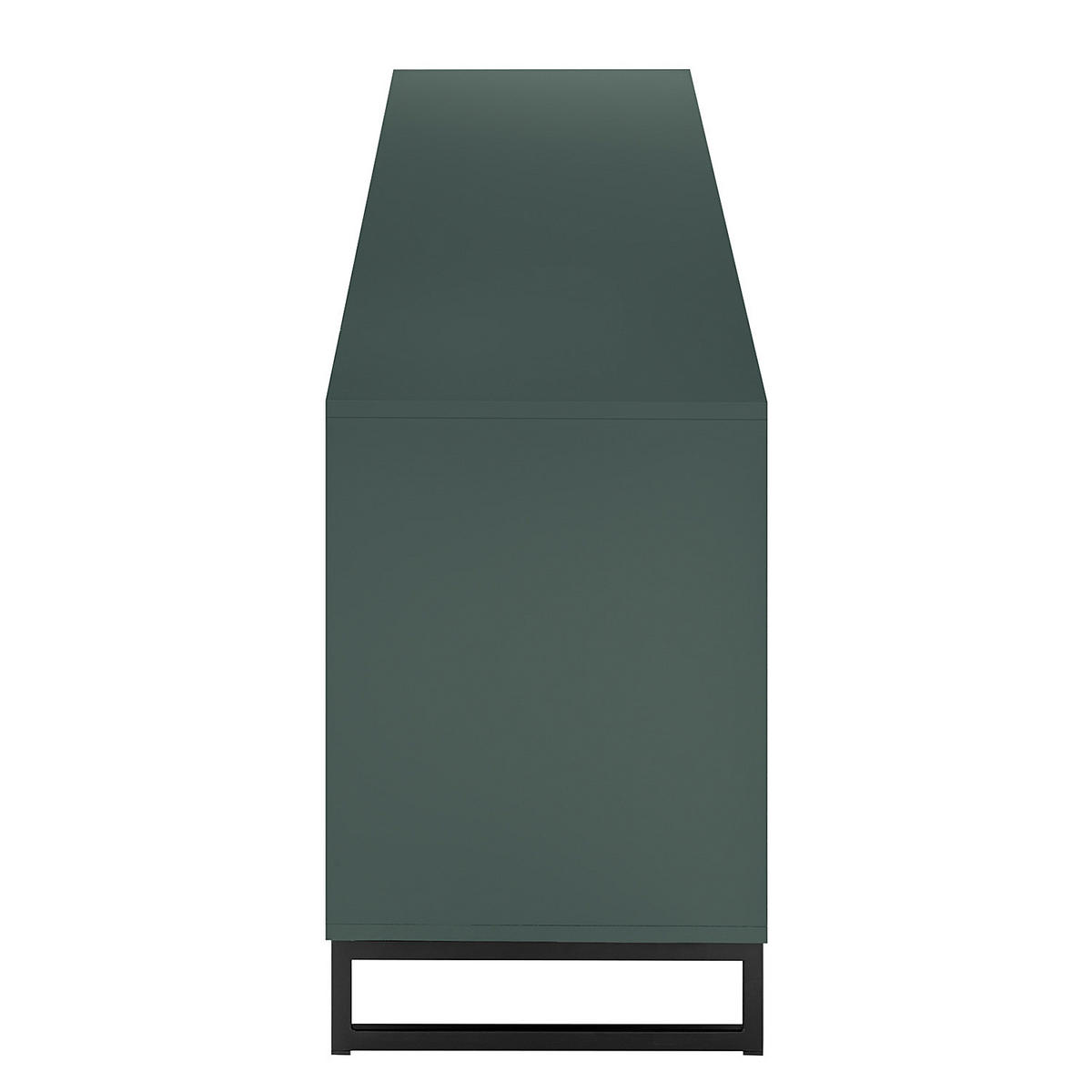 LOWBOARD - Dunkelgrün / Schwarz - Dunkelgrün, Holzwerkstoff (213/62/42cm) - home24