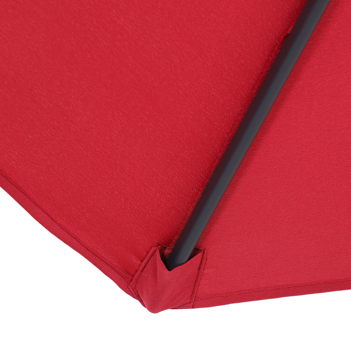 SONNENSCHIRM DE-11367 neigbar, mit Kurbel, Aluminium Weinrot - Weinrot, Metall (260/260cm) - ComfortXL