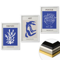 WANDBILDER 3er-Set - 40x60 cm Weißer Rahmen - Matisses abstrakte Plakate - Weiß, Kunststoff (40/60cm) - ArtPrintCave