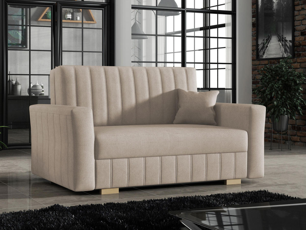 SCHLAFSOFA Viva Glam II - Naturfarben, Holz/Kunststoff (145/85/98cm) - MIRJAN24