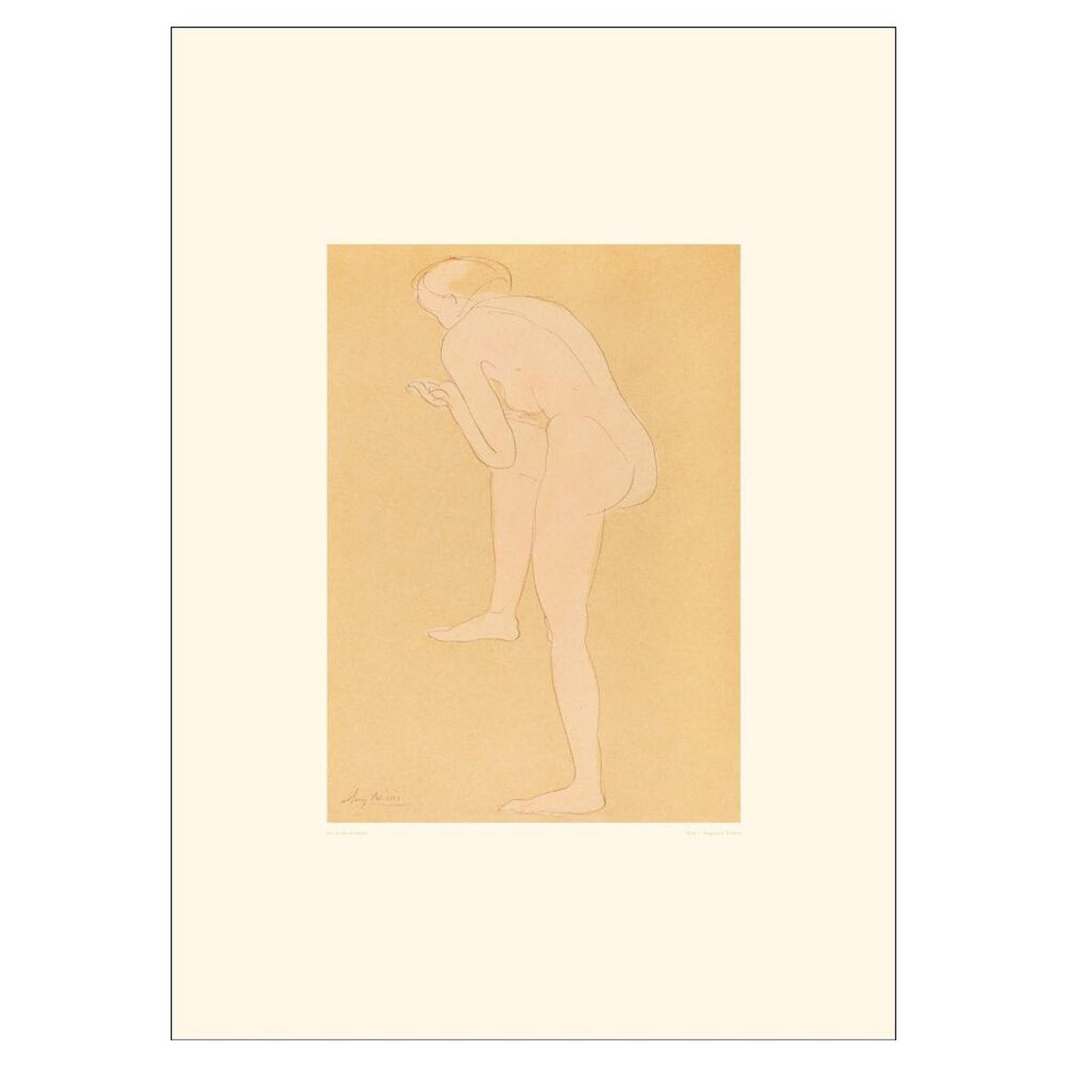 POSTER Arch Atelier - Auguste Rodin - Orange, Papier (50/70/0.1cm) - Poster&Frame